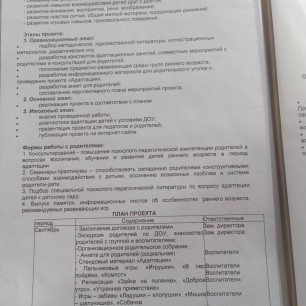 Педагогический проект "Первый раз в детский сад!"