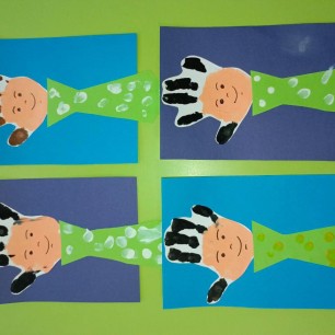 папа с моей ладошкой