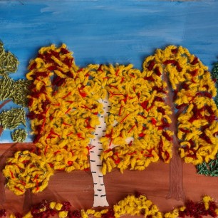 Аппликация "Лес в осеннем настроении"