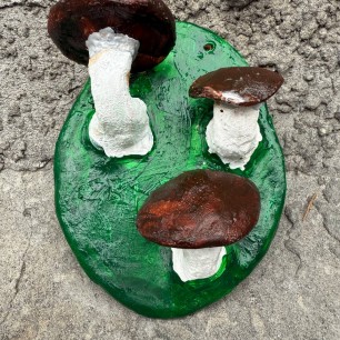 Поляна с грибами