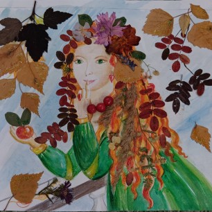 Мама на осень похожа