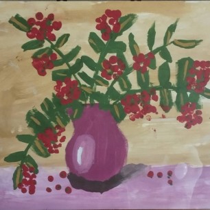 "Рябина в вазе"