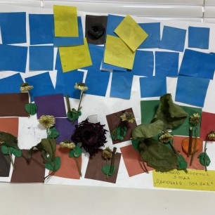 композиция "Осенние цветы"