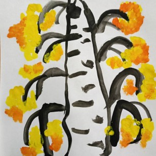 Осенняя берёза