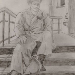 Иллюстрация к произведени. А.Лиханова "Голгофа"