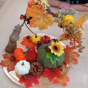 Осенние подарки от белочки