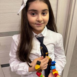 Осенние бусы из фетра