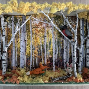 "В берёзовой роще - осенью"