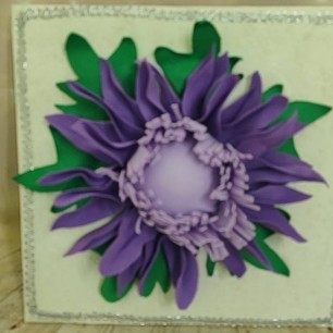 Панно "Осенний цветок"