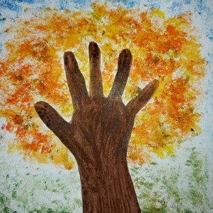 Осенний дуб