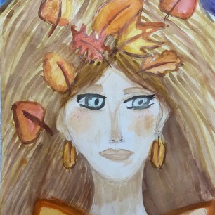 Девушка осень