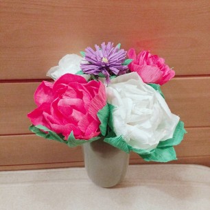 Букет из гофрированной бумаги