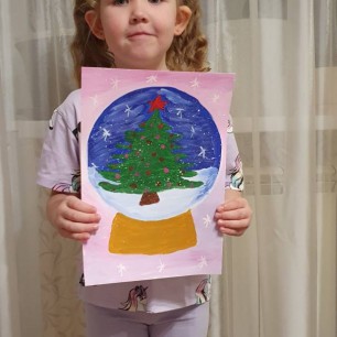 Волшебный шар для Деда Мороза