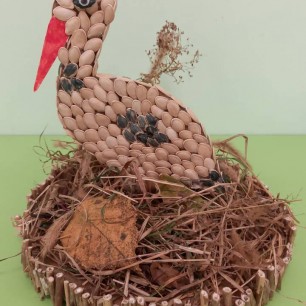 Аист в гнезде