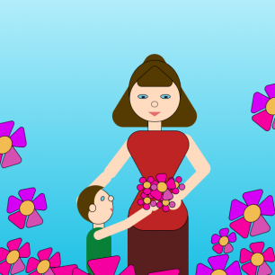 Спасибо мама за все!