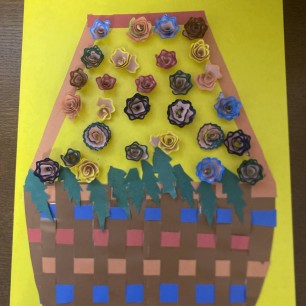 Цветочная  корзинка для мамы