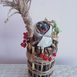 Баба Яга в ступе