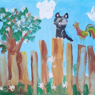 В деревне у кота