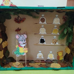 Запасы мышки- норушки