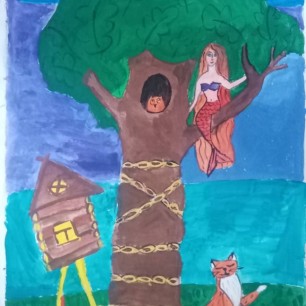 У лукоморья дуб зелёный