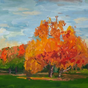 "Деревья в осеннем золоте"