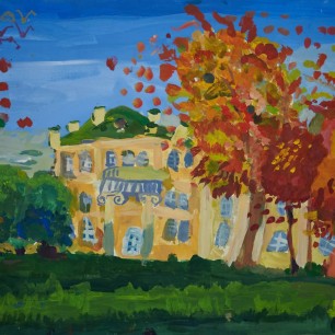 "Дом Державина осенью"