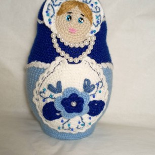 Матрешка "Гжель"