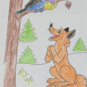 "Лисица и ворона"