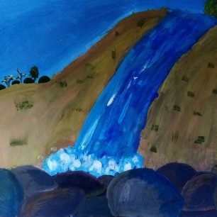 "Гегский водопад в Абхазии"