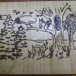 "В осеннем лесу"