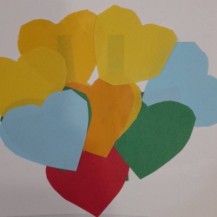 Букет сердечек