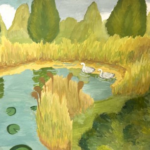 "Осень на пруду"