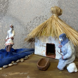 макет  " Сказка о рыбаке и рыбке"