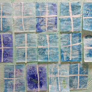 "Морозные узоры на окне"