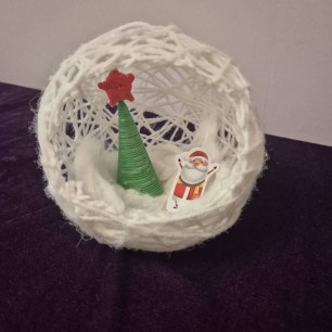 Новогодний снежный шар