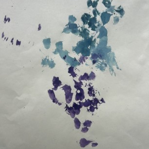 "" Виноград с листьями"