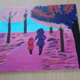 С мамой за руку идём