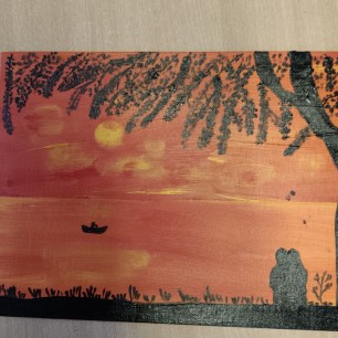 Закат с мамой