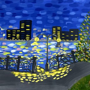 Петербургский осенний вечер