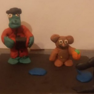 Чебурашка и крокодил Гена