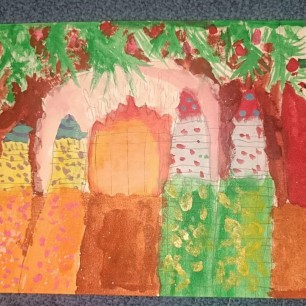 Ожидание новогоднего чуда у камина