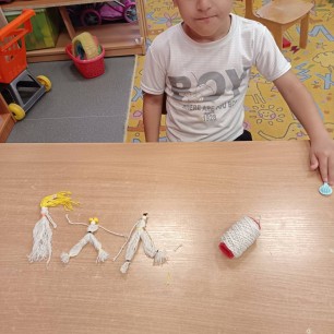 Куколки в технике макраме