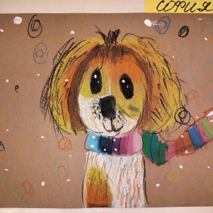 Зимняя прогулка с Дружком