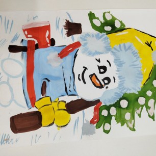 "Зимний хранитель тропинок"