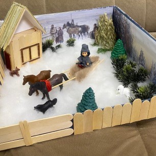 "Зима в деревенской усадьбе"