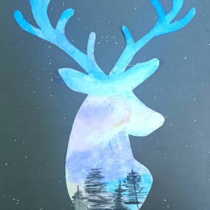 Лесной олень