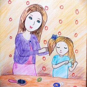 Моя заботливая мама