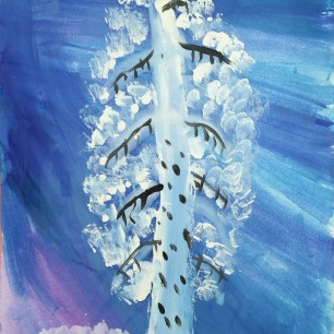 Белая берёза под моим окном...