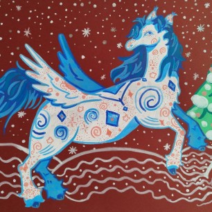 "Крылатый новогодний конь"