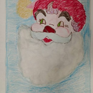 "Дед Мороз-борода из ваты"